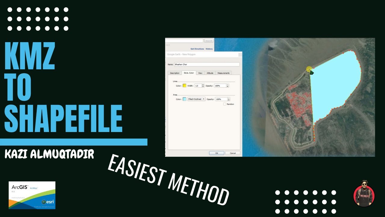 The Easiest Method to convert KMZ to Shapefile from Google Earth Pro to ArcGIS | Tips, and Tricks