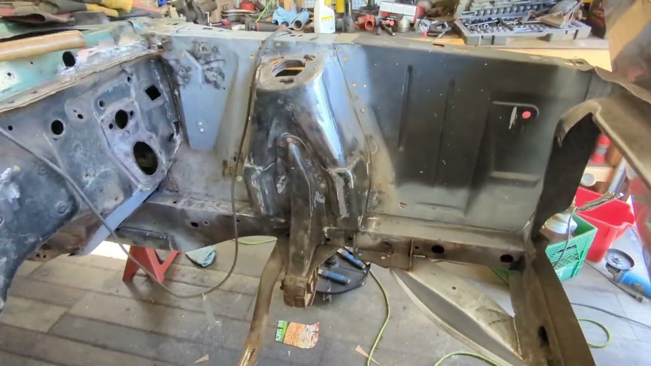 Project Mustang # 27: Shock tower reinforcement, hood and door repair