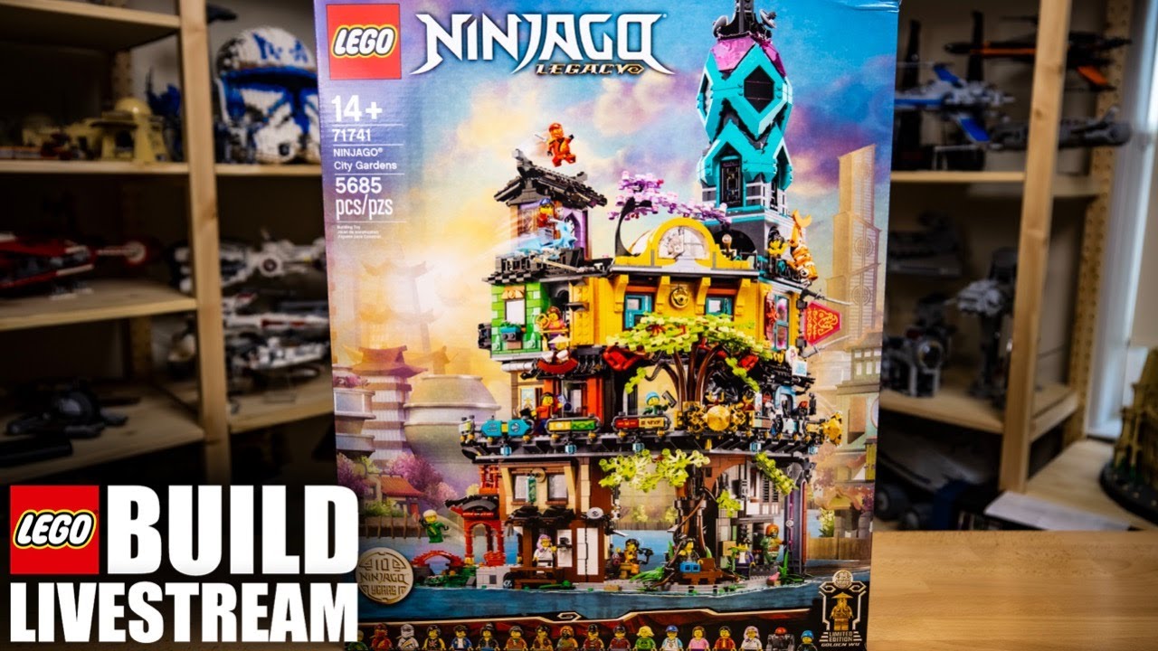 LEGO 10-HOUR Ninjago City Gardens Build Livestream! (Ep 56) - 71741