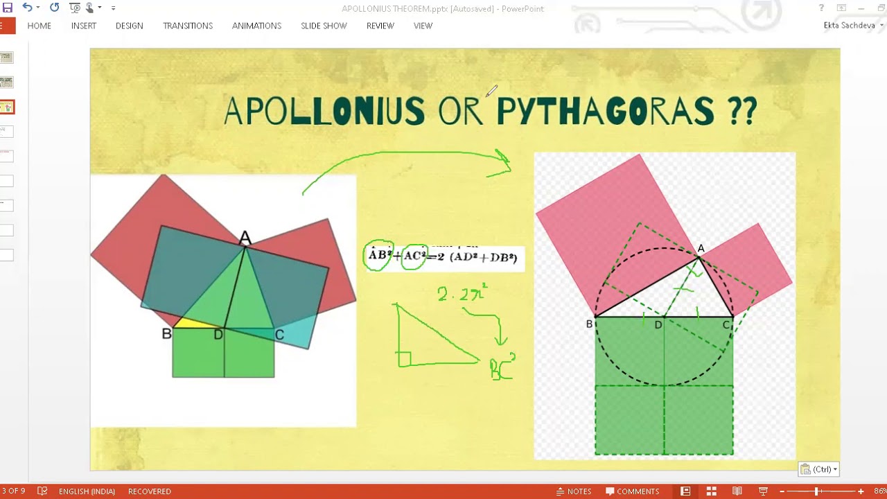Apollonius Theorem