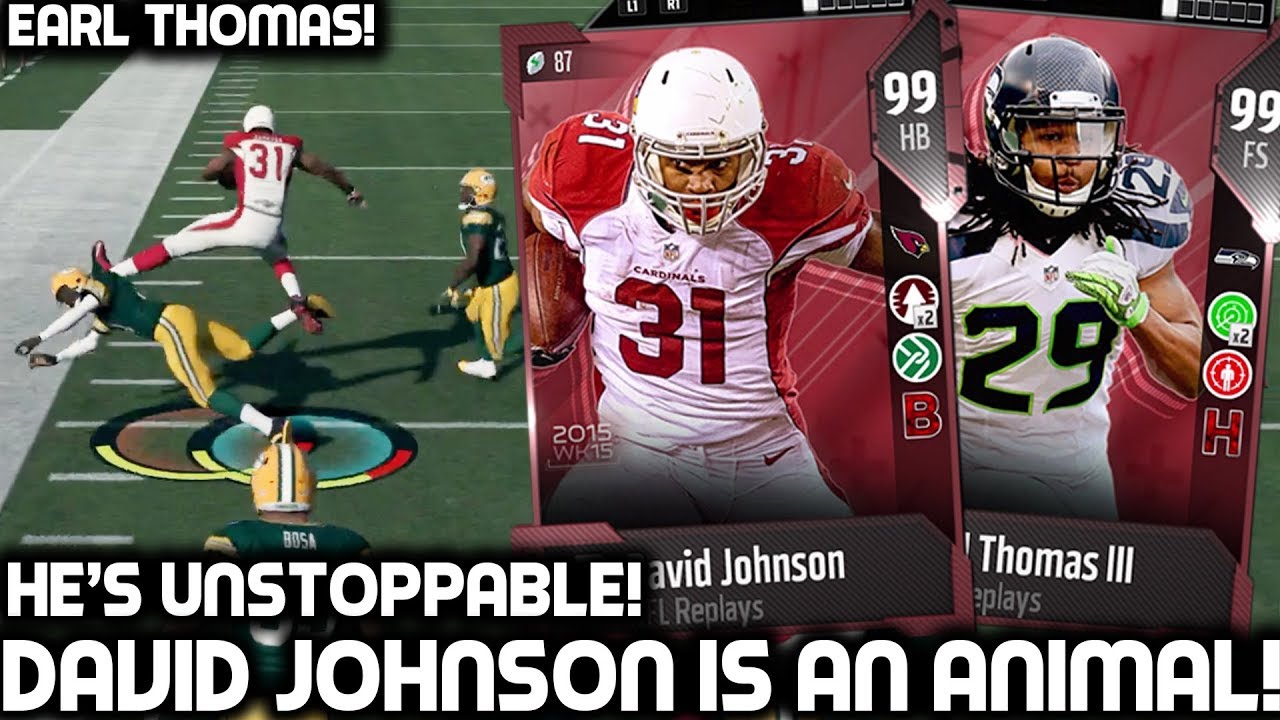 DAVID JOHNSON IS UNSTOPPABLE! EARL THOMAS! Madden 18 Ultimate Team