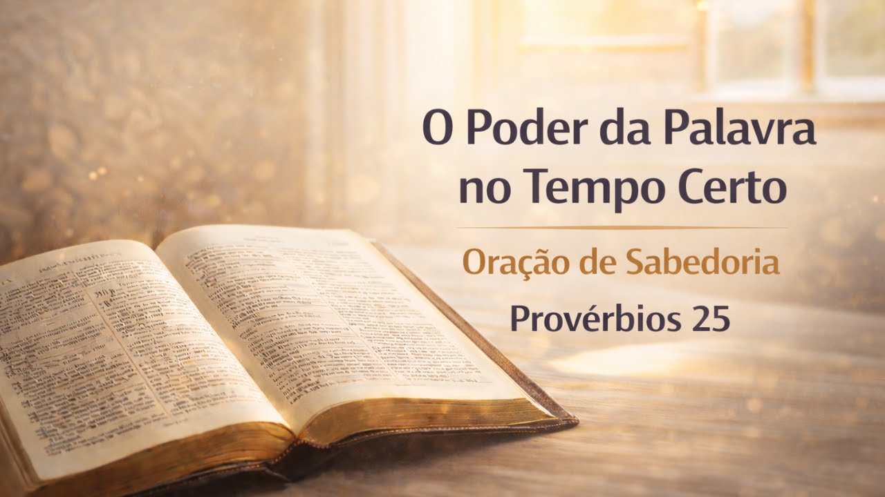 Provérbios 25: O Poder da Palavra no Tempo Certo l Oração de Sabedoria