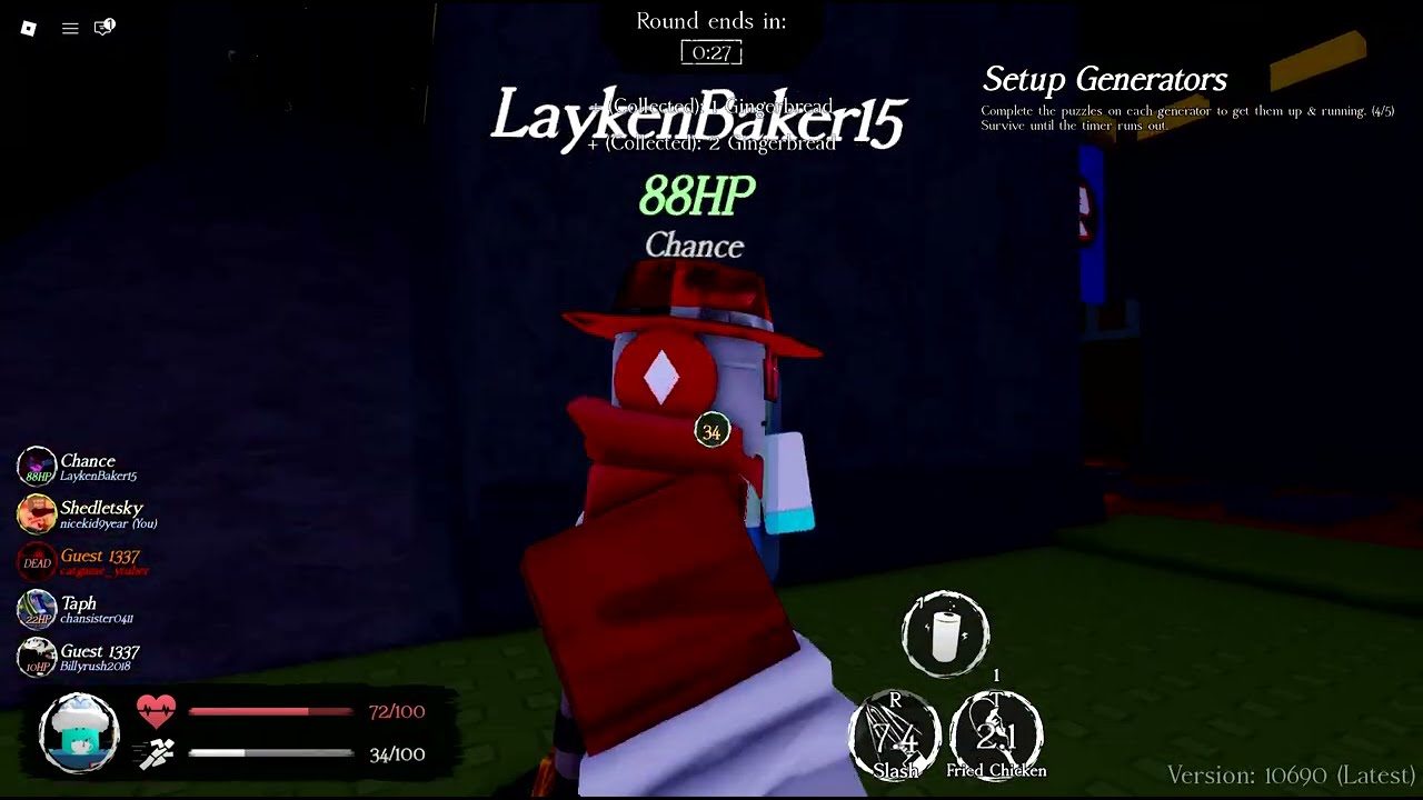 normal round with shedletsky and with FIRE JASON