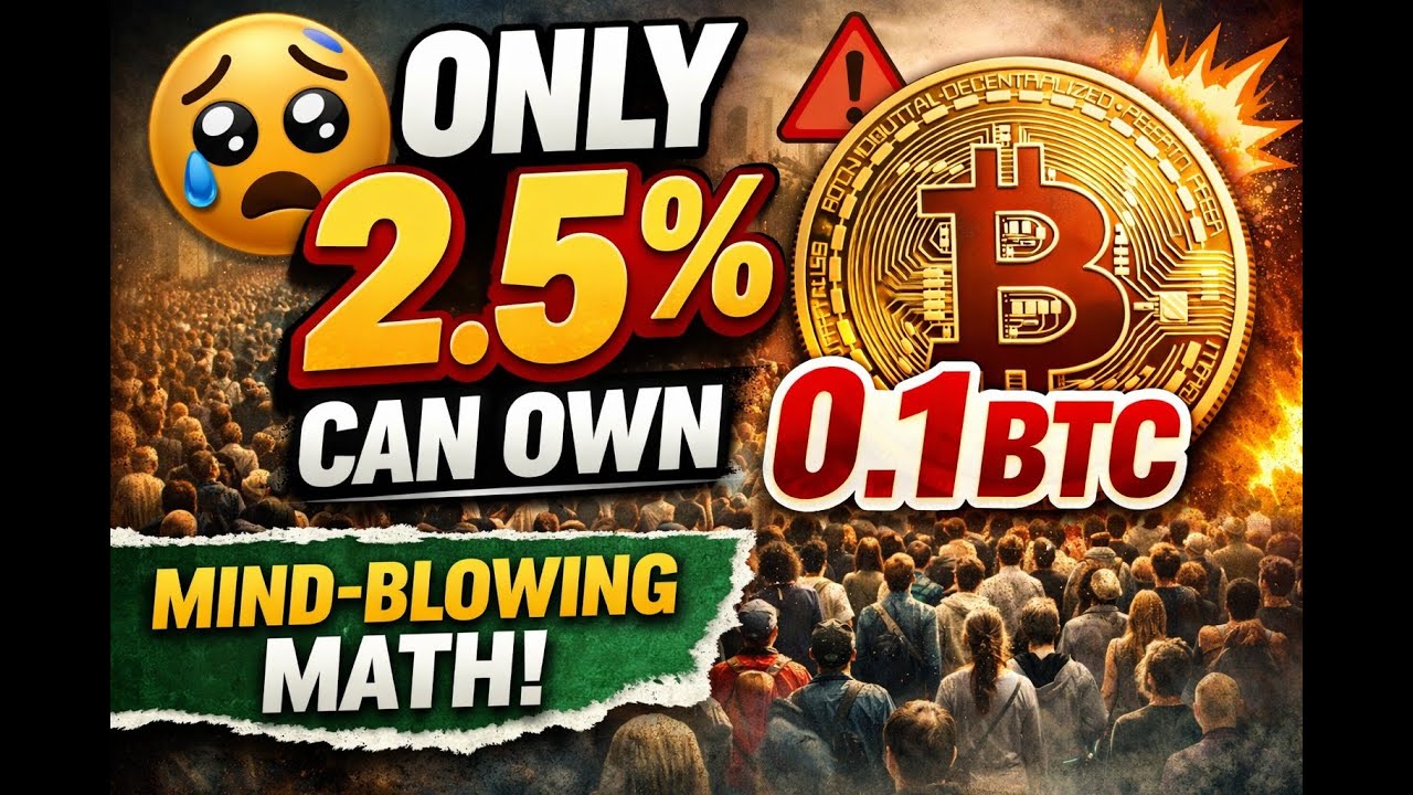 How Many People Can Own 0.1 BTC? Only 2.5% (Bitcoin Scarcity Math)