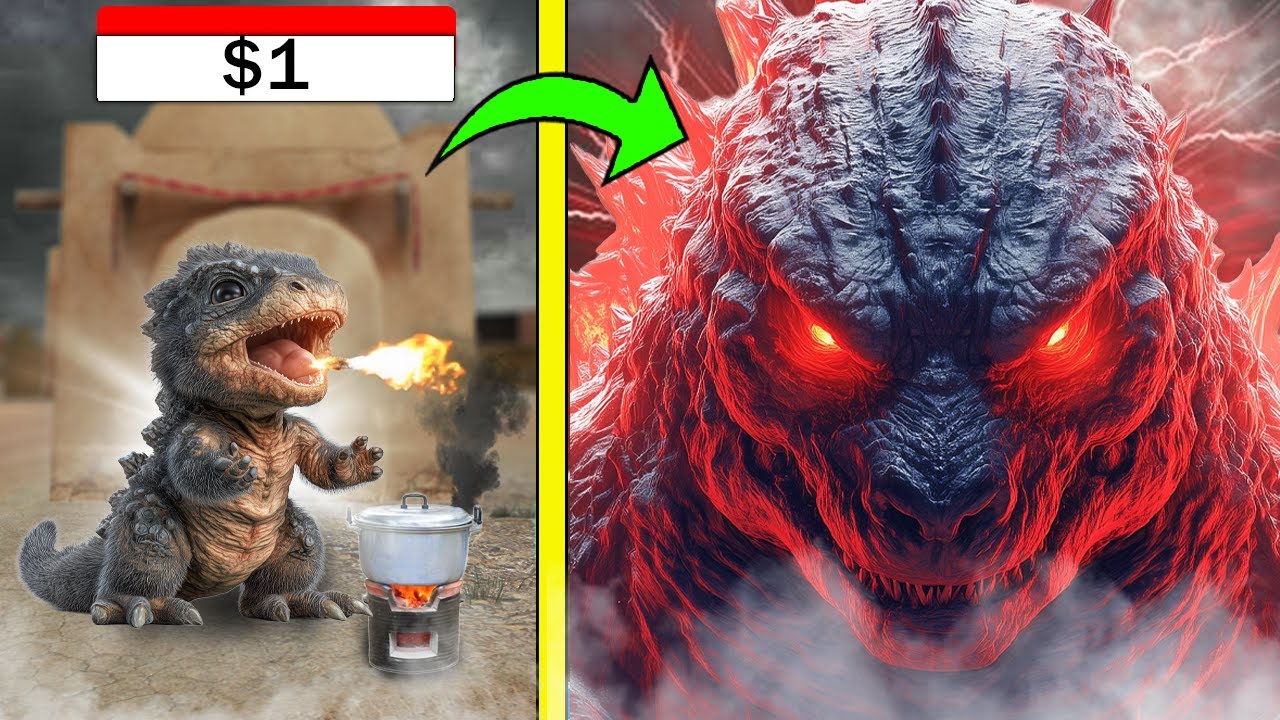 $1 থেকে $1000000 Godzilla এর সুইট আপগ্রেড ! GTA 5