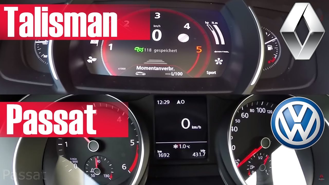 Passat 2.0 TDI 150 vs Talisman 1.6 DCi 160 | 0-180 Km/h