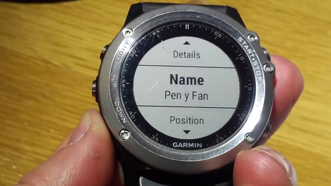Garmin Fenix 3: Navigation-Getting Map Coordinates