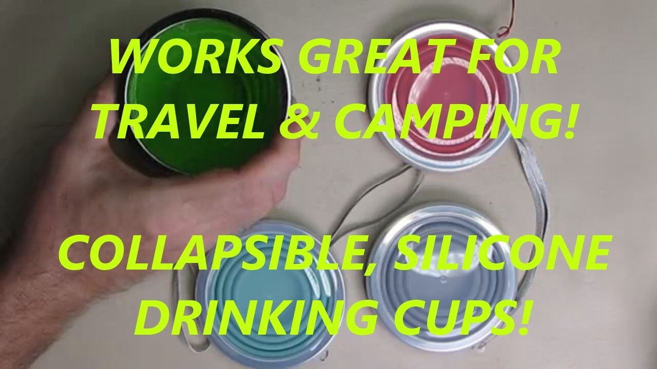 HIGH QUALITY Travel Cups Collapsible BPA Free 4 PACK Food Grade Silicone  9.22oz REVIEW
