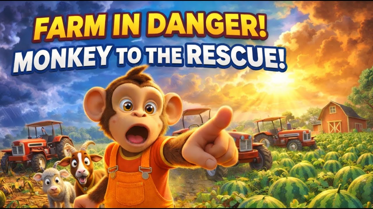 Monkey Farm Story : Amazing Rescue Mission & Farm Life Adventure !