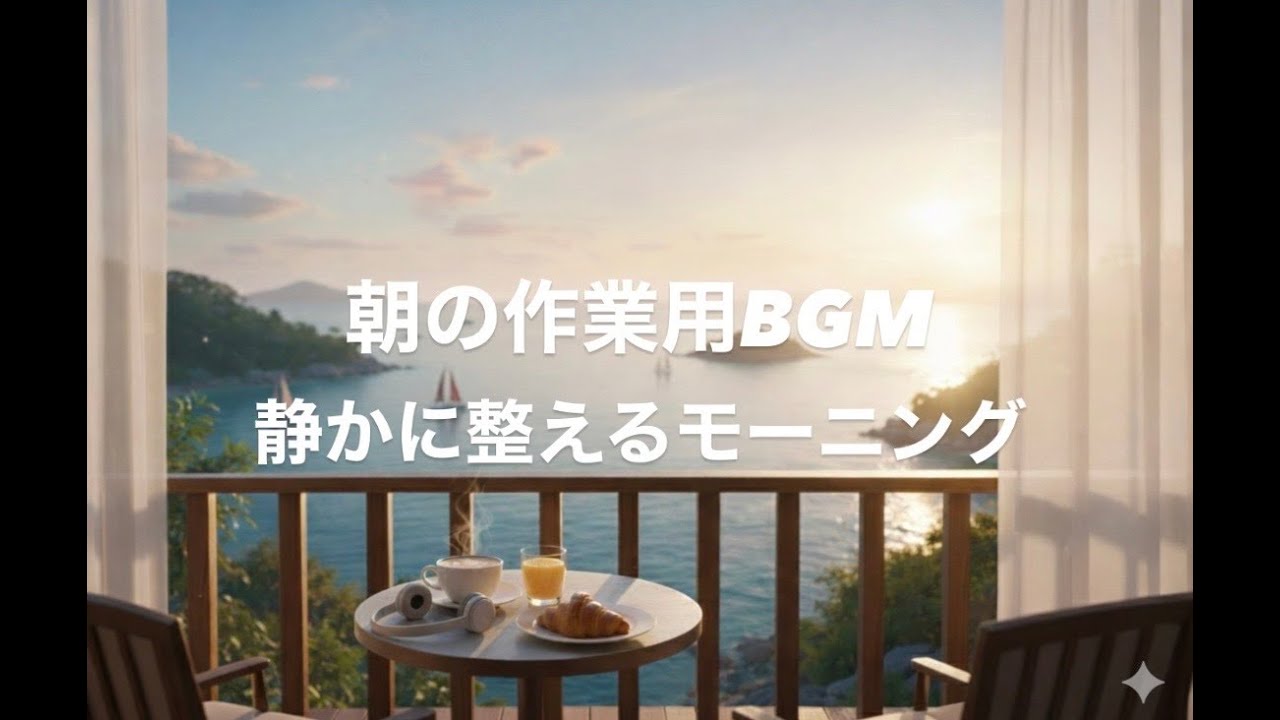 【朝の作業用BGM】静かに整えるモーニング｜Thinking room