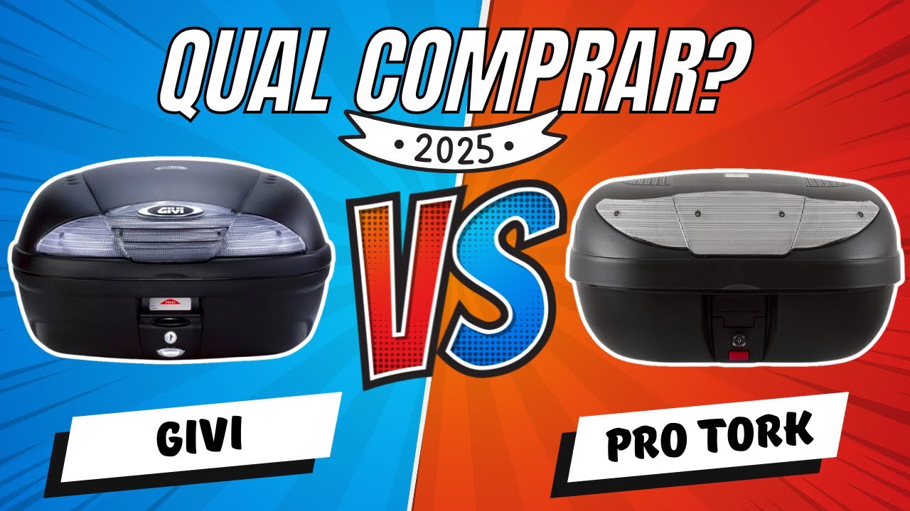 Baú PRO TORK ou GIVI 45 Litros, Qual Comprar? Como Instalar e Abrir? (REVIEW COMPLETO)