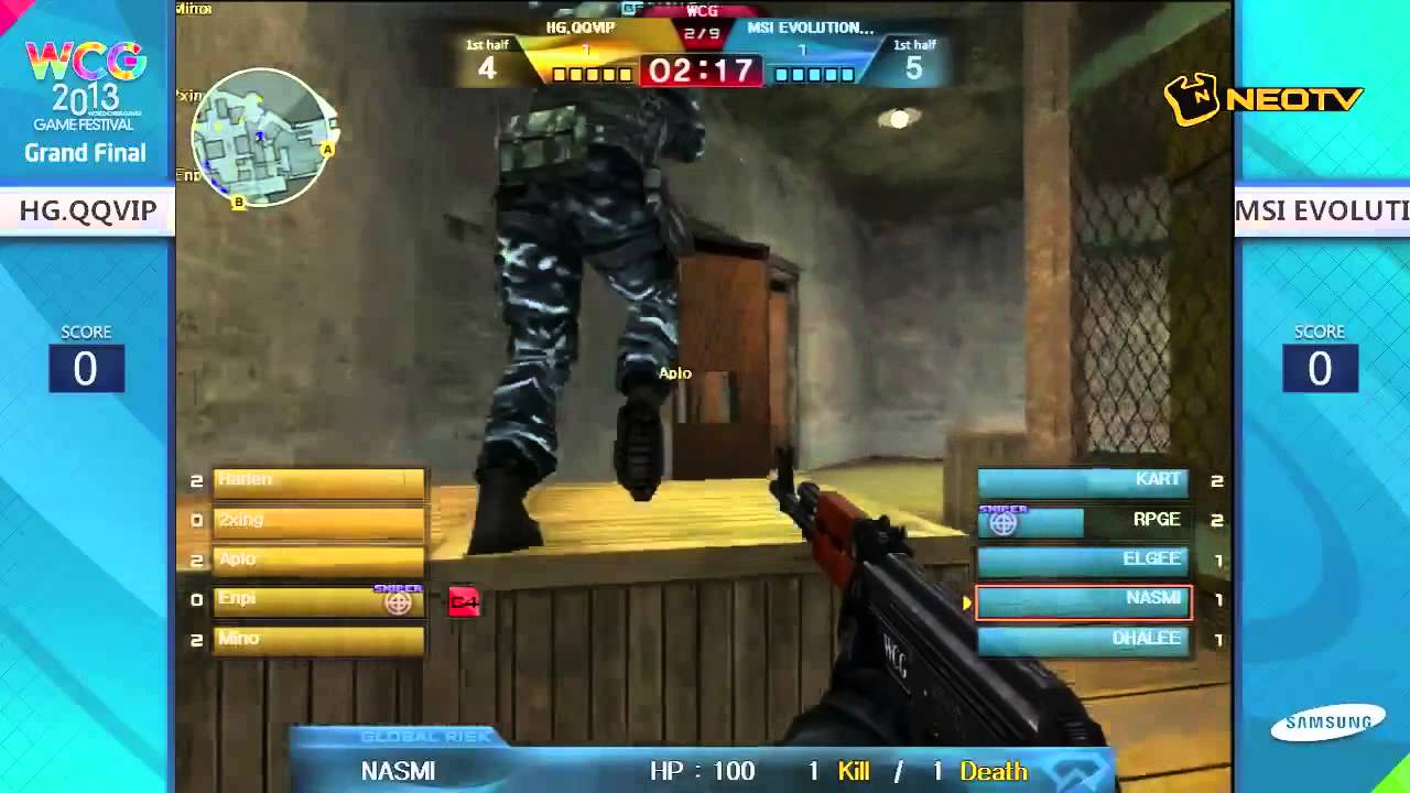Crossfire WCG 2013 Group Game: HG.QQVIP vs MSI.EVO on Subbase (World Cyber Games 2013)