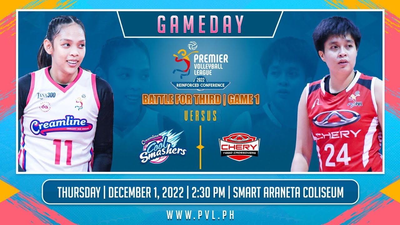 CREAMLINE vs CHERY TIGGO | GAME 1 DECEMBER 01, 2022 | BATTLE FOR 3RD, 2022 PVL REINFORCED CONFERENCE