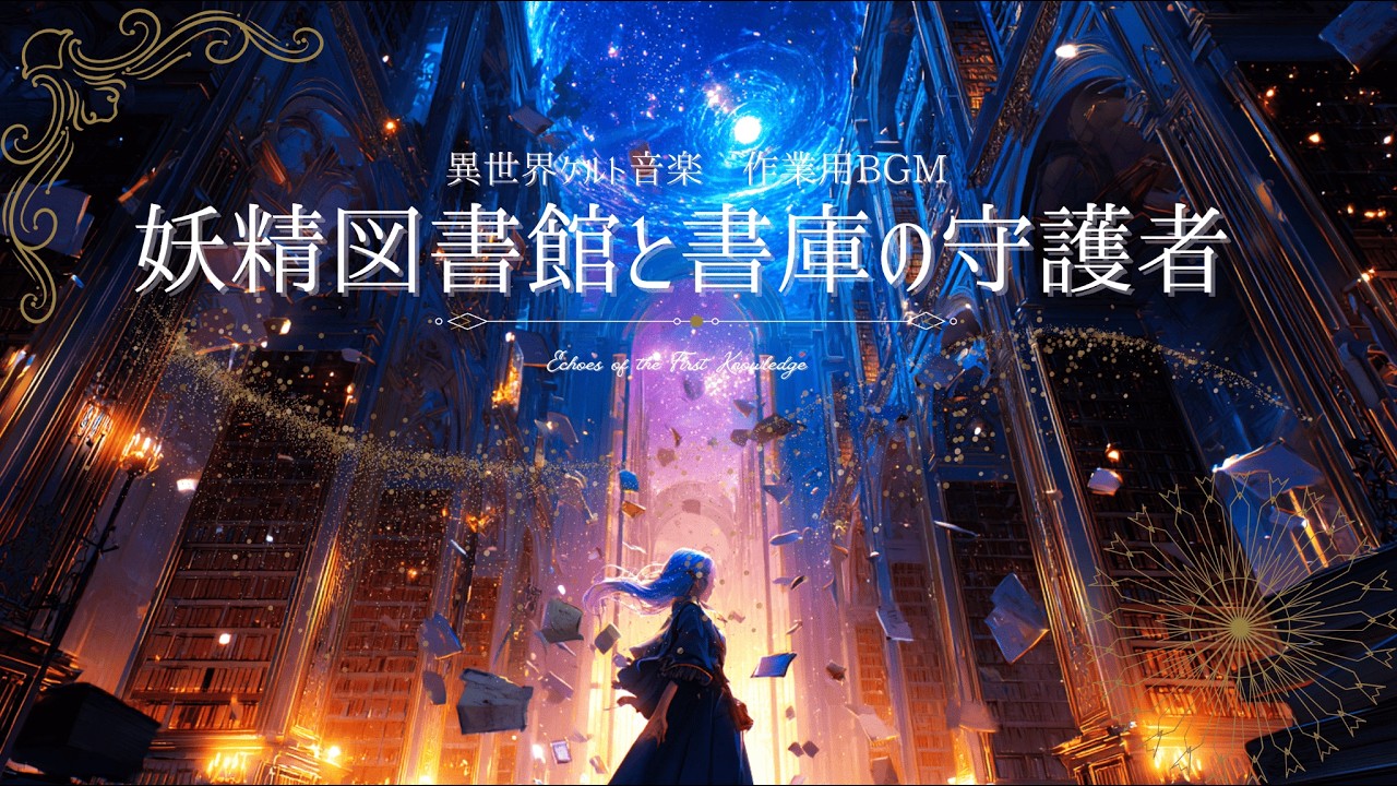 【作業用BGM】妖精図書館と書庫の守護者| Fairy Library & The Archive Warden【Fantasy Celt Music】