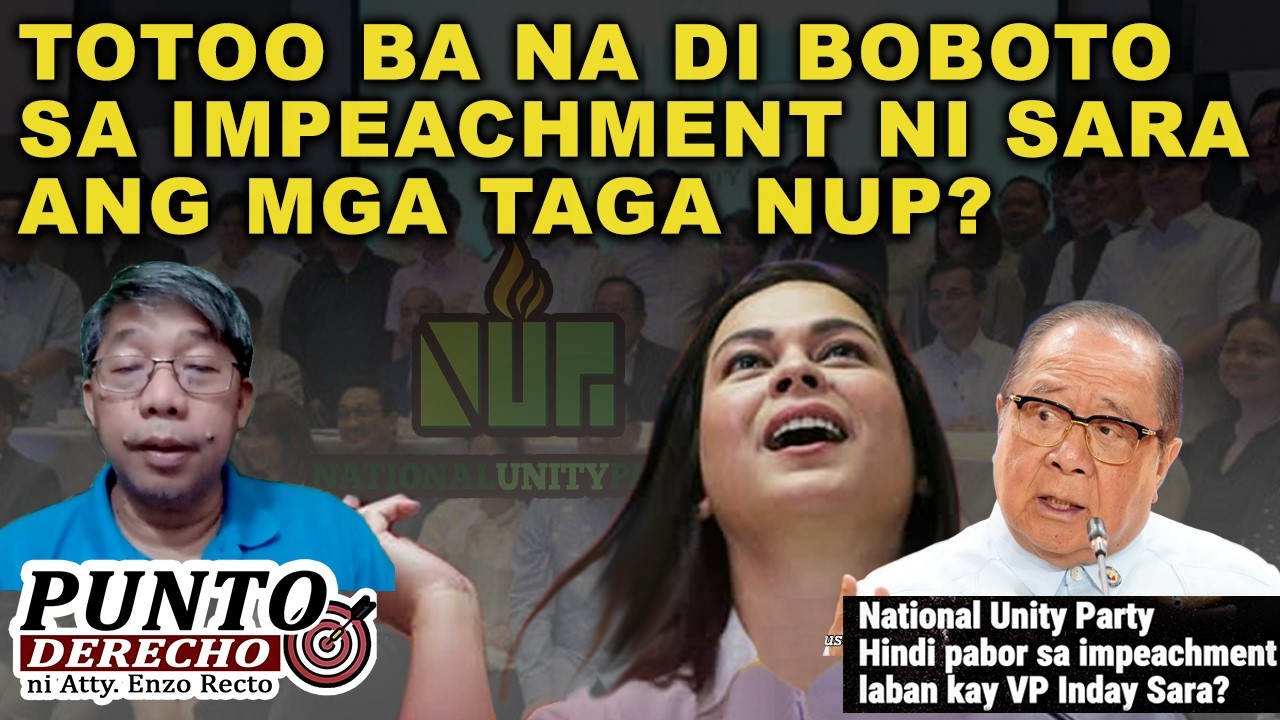 TOTOO BA NA DI BOBOTO SA IMPEACHMENT NI SARA ANG MGA TAGA NUP?