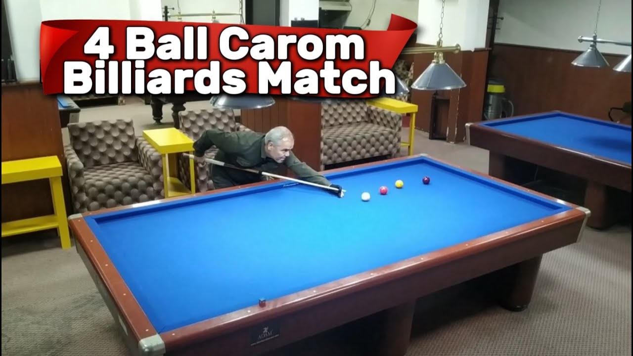 4 Ball Carom Billiards Match (Part 1)