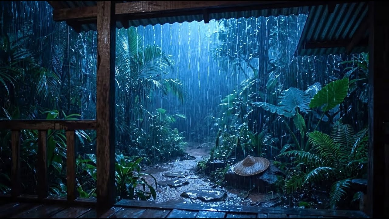 ASMR Rain and Thunder Sounds For Deep Sleeping, Instant Relaxing