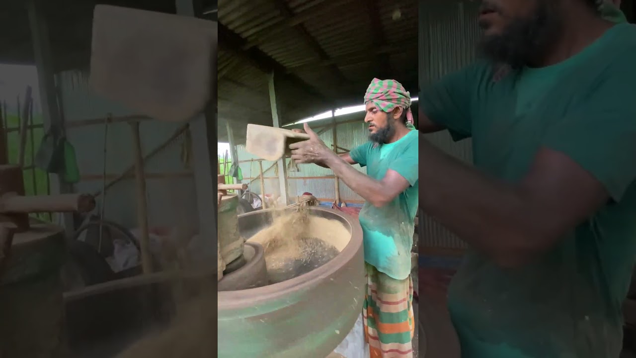 Flattened Rice Production in a Remote Village Factory