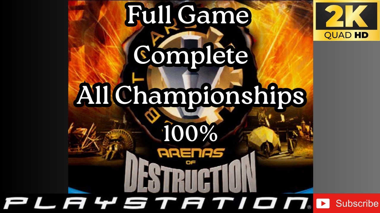 Robot Wars Arenas Of Destruction Full Game Longplay All Championships PS2 (UHD) 60FPS No Deaths