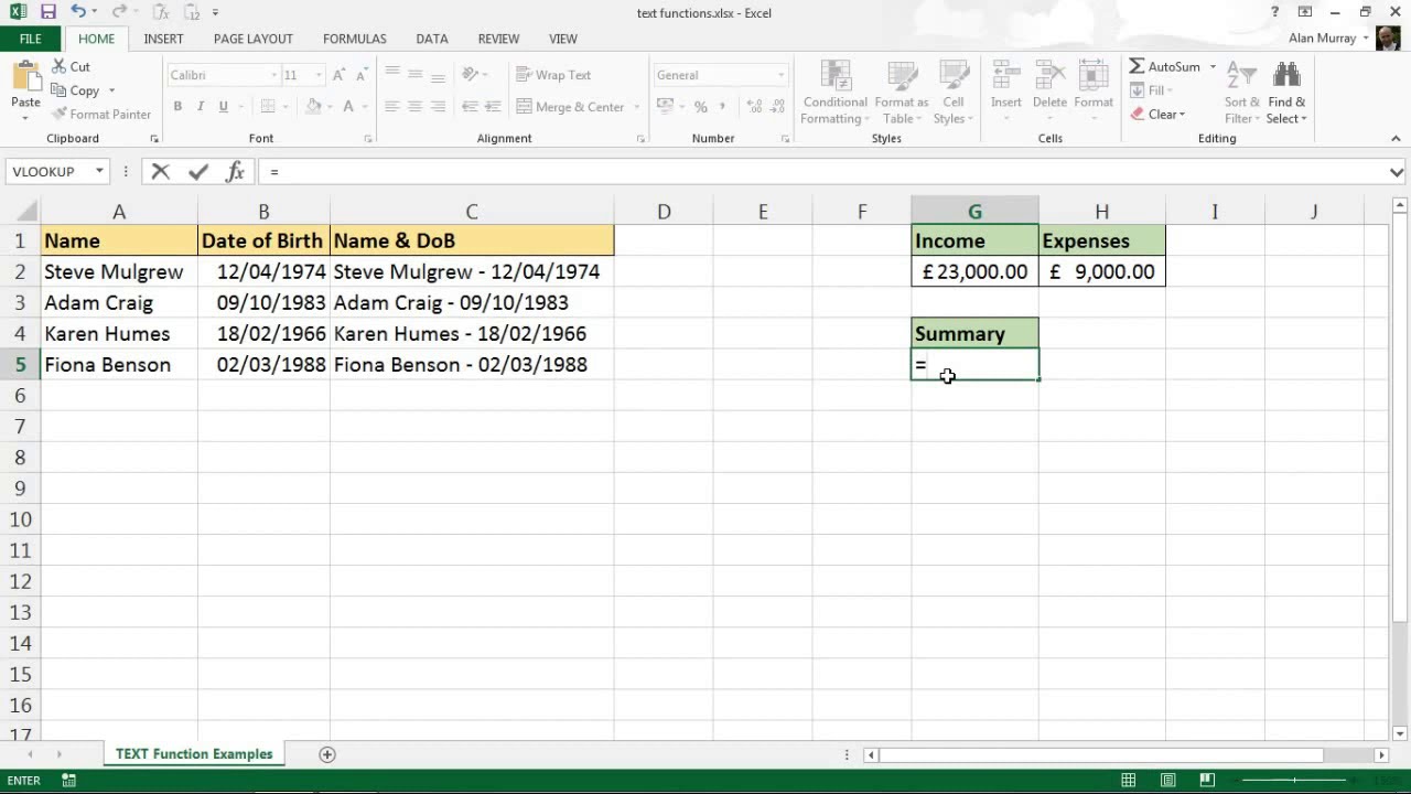 Как использовать функцию ТЕКСТ в Excel