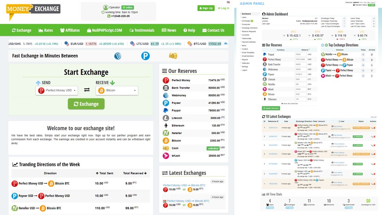 Best Money Exchange Website Script - Automatic/Menially