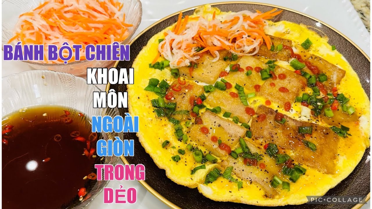 Bánh Bột Chiên Khoai Môn Làm Theo Cách Này rất nhanh không mỗi tay bánh giòn, dẻo ngon