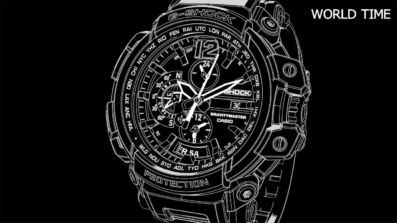 CASIO GPW-2000 Operation Video - World Time Setting