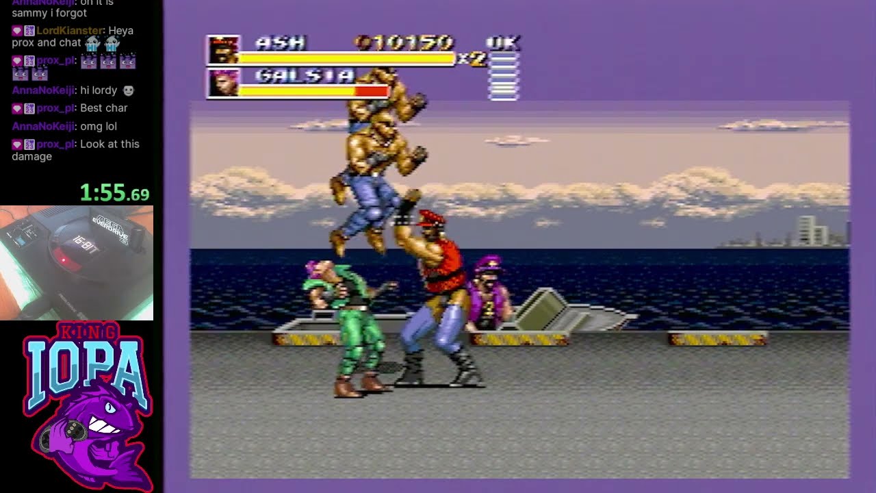 Bare Knuckle III - Ash, Easy Speedrun, Factory (Game Genie) (23:08)