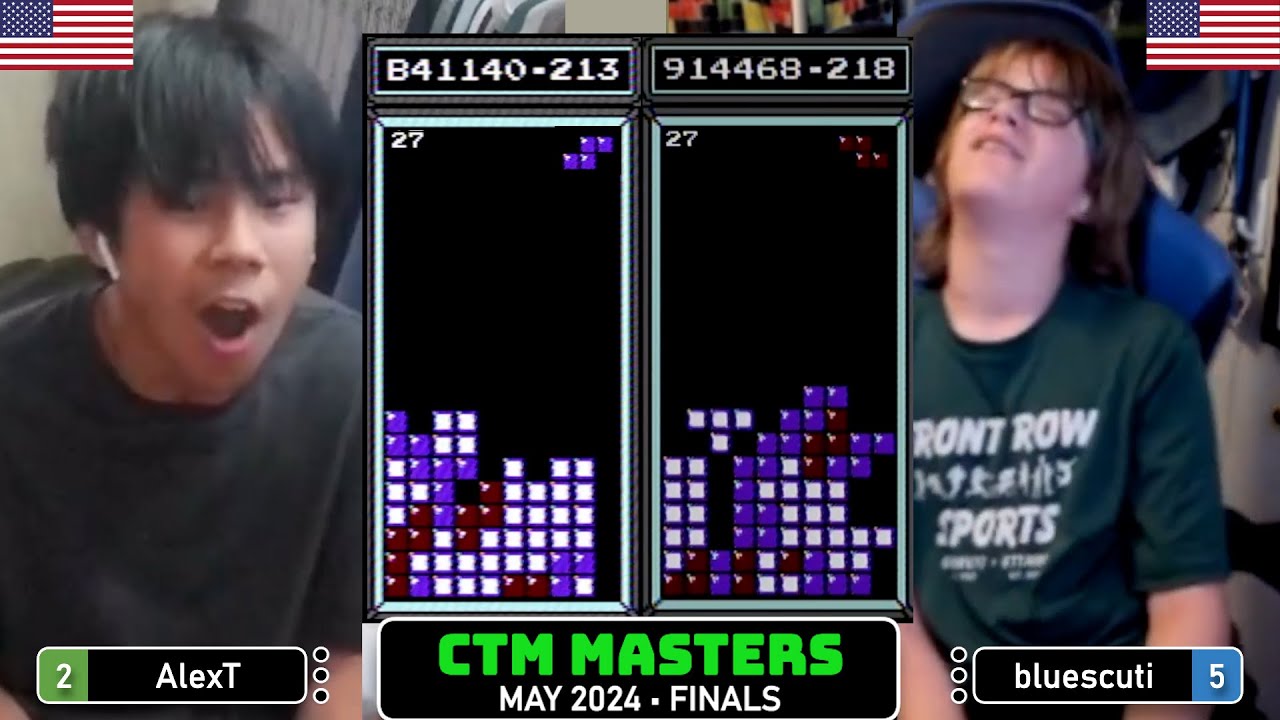 A WORTHY CHAMPION! Alex T, Blue Scuti | May '24 FINALS | Classic Tetris Monthly Masters