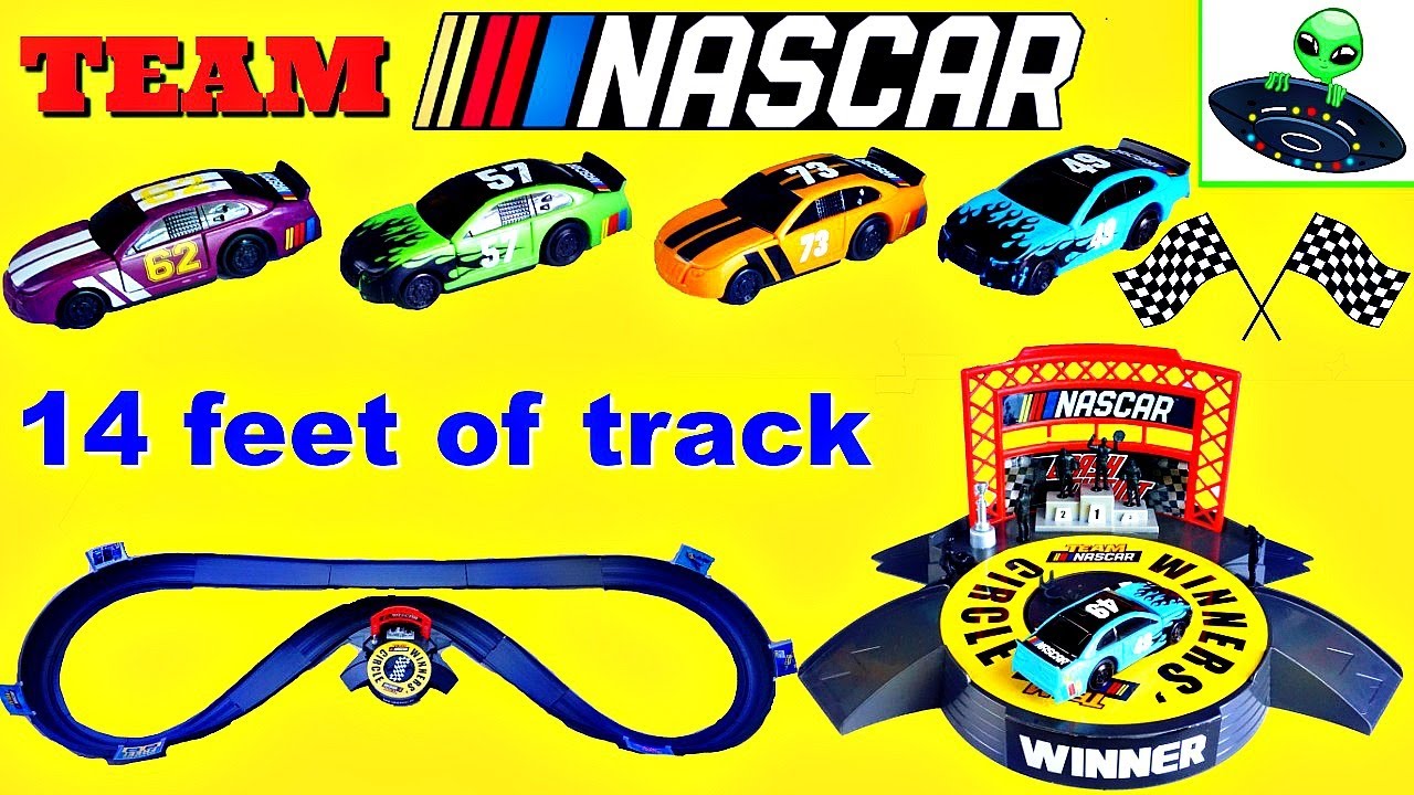 Team NASCAR Crash Circuit Road Course Winner's Circle race set.
