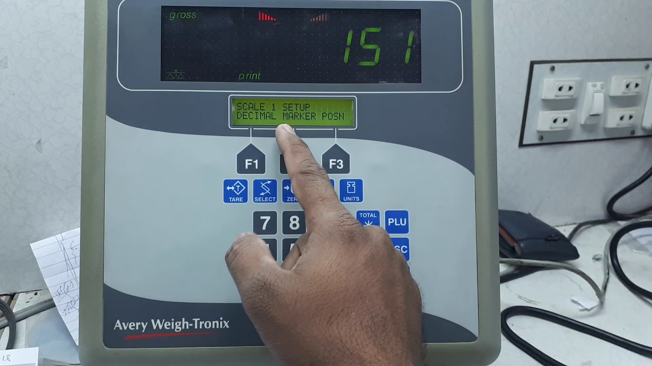 Avery Weigh Tronix Indicator Model E-1105 Calibration Method