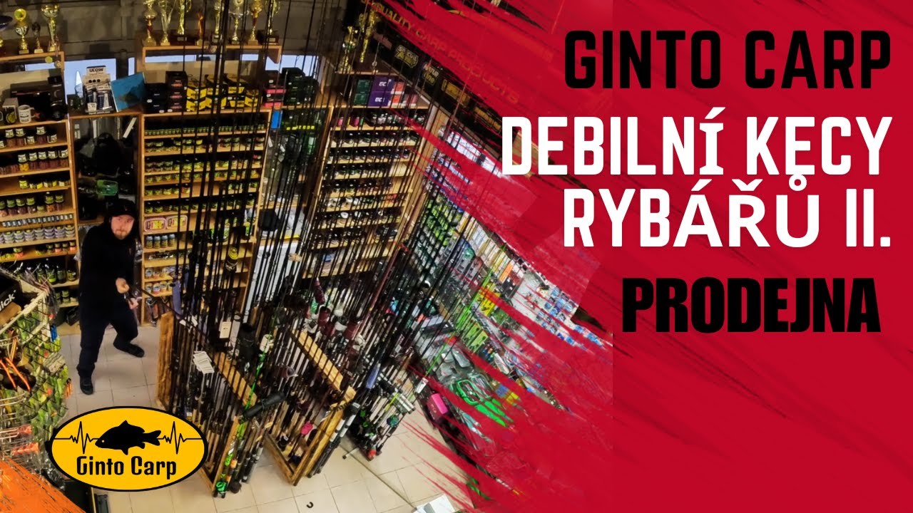 Debilní kecy rybářů II./GintoCarp/Rybáři v prodejně/Rybářské potřeby/