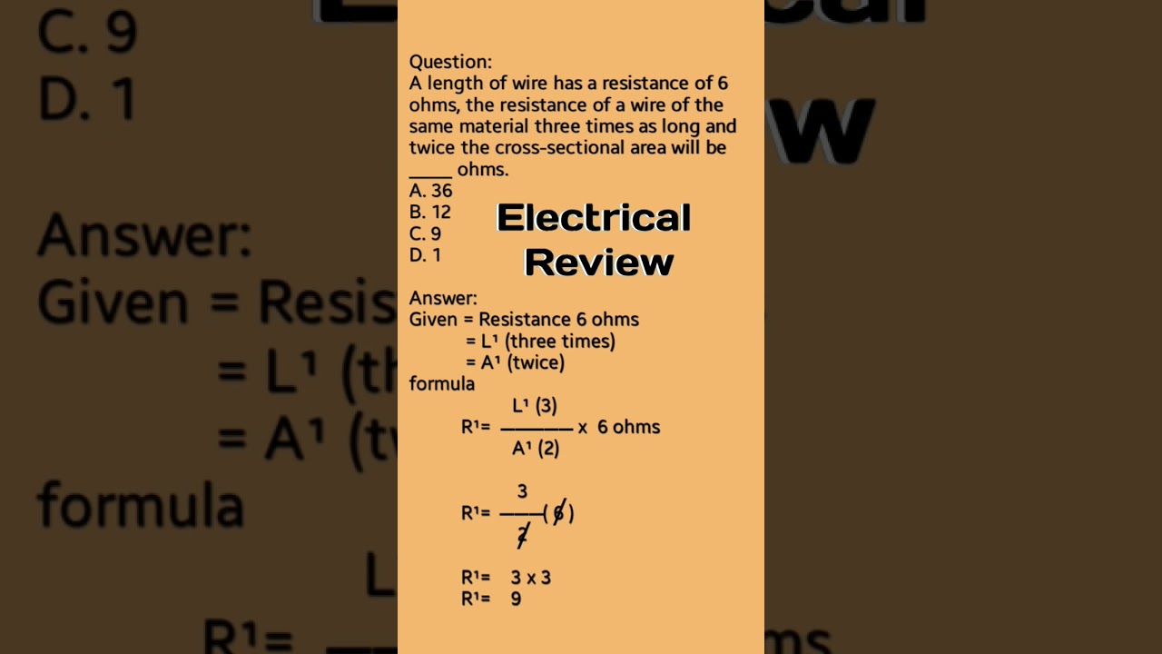 Review for Registered electrical Engineer and Registered Master Electrician