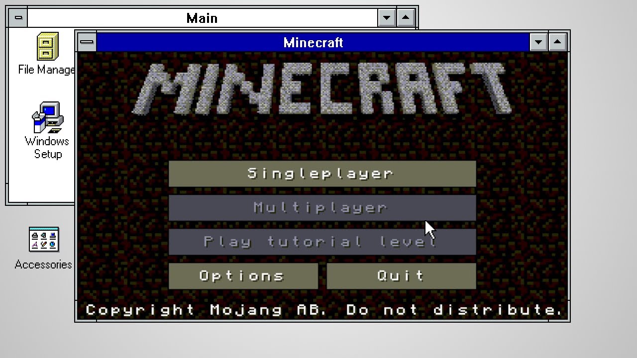 Can You Run MINECRAFT on Windows 3.1?