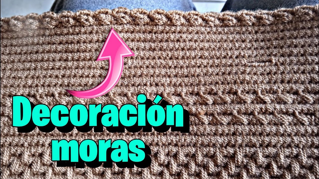 COMO HACER la DECORACIÓN FINAL para la MOCHILA UNICOLOR WAYUU// MORAS 🍇🍓// paso a paso