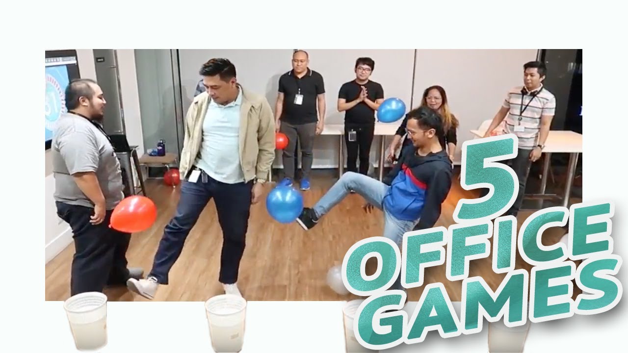 5 FUN PARTY GAMES AT WORK &bull; Part 3 🎲 | Minute To Win It Style