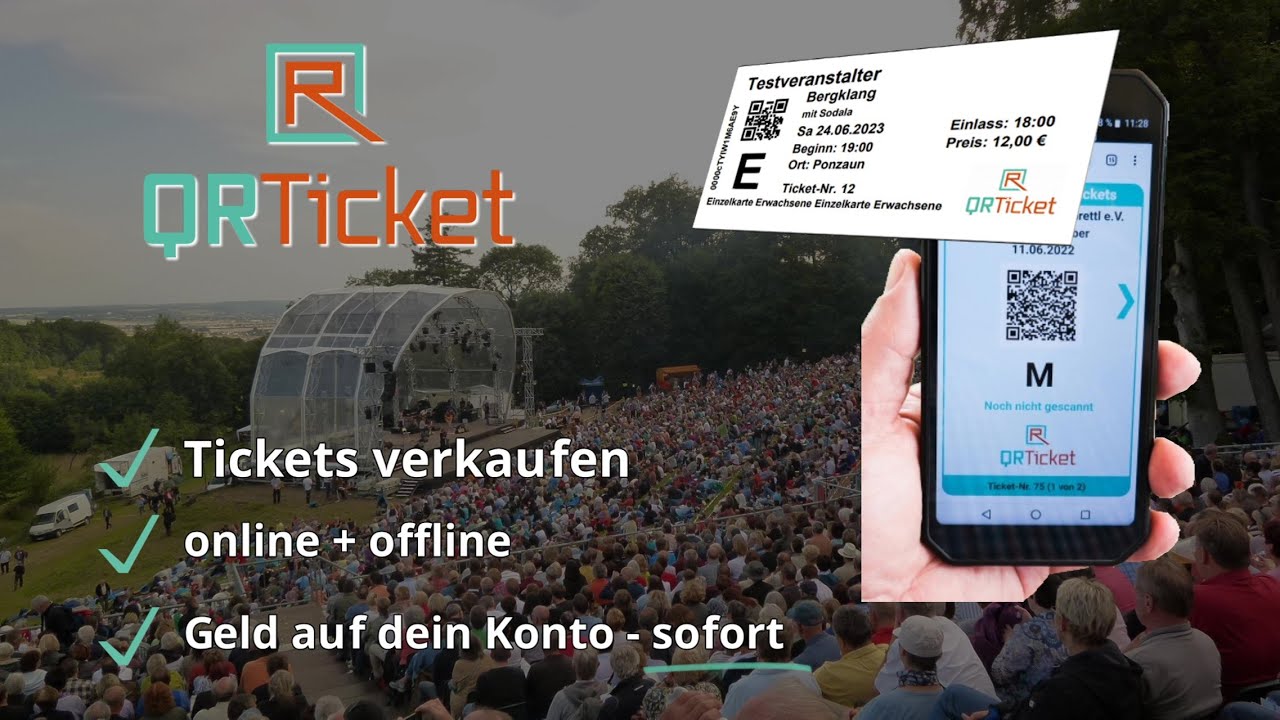 QRTicket - das geniale Ticketsystem f&uuml;r deine Events QRTicket - Tickets online verkaufen