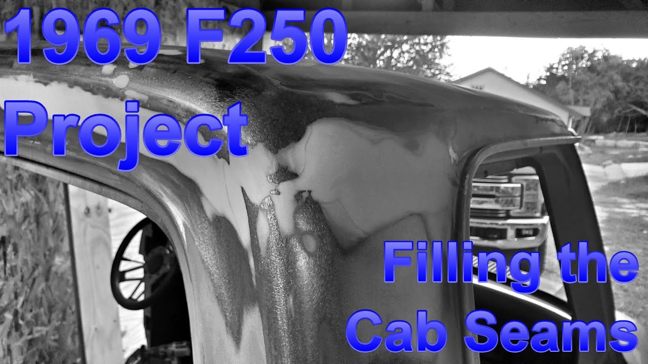 F250 restoration project - Part 37 Filling the Cab Seams | Sheet metal work on the cab