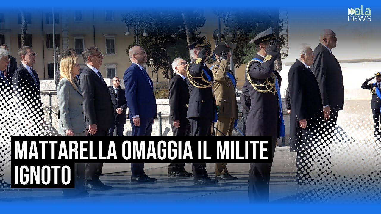 Giornata Unità,  Mattarella omaggia il Milite Ignoto all'Altare della Patria
