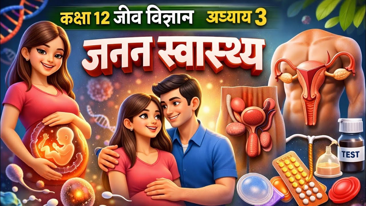 Class 12 Biology Chapter 3 | जनन स्वास्थ्य | Full 3D Animation One Shot | Board Exam 2026