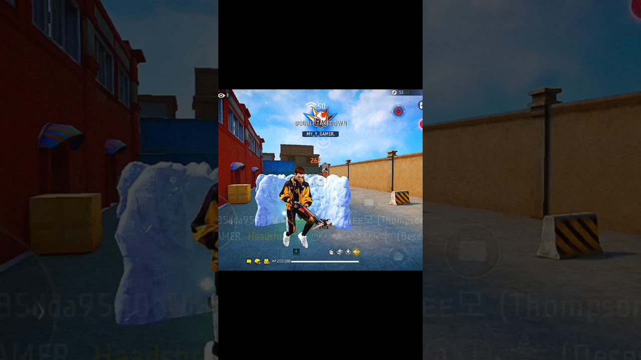 FREE FIRE VIDEO TRENING GRAUND ONE TEP HED SHORT VIDEO 🎯☠️ 