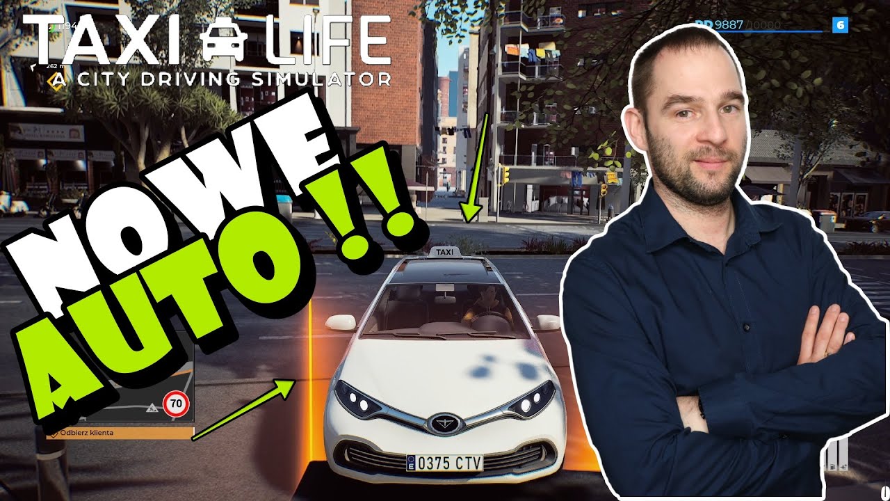 Kupiłem nowy samochód, Taxi Life a City Driving Simulator🚕