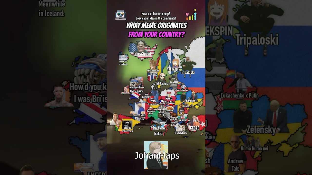 What meme does your country have? 😂 #geography #europe #map #shorts