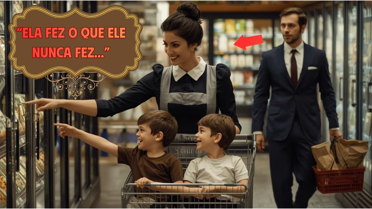 MILIONÁRIO VÊ FAXINEIRA NO SUPERMERCADO FAZER PELOS SEUS FILHOS O QUE ELE NUNCA FEZ