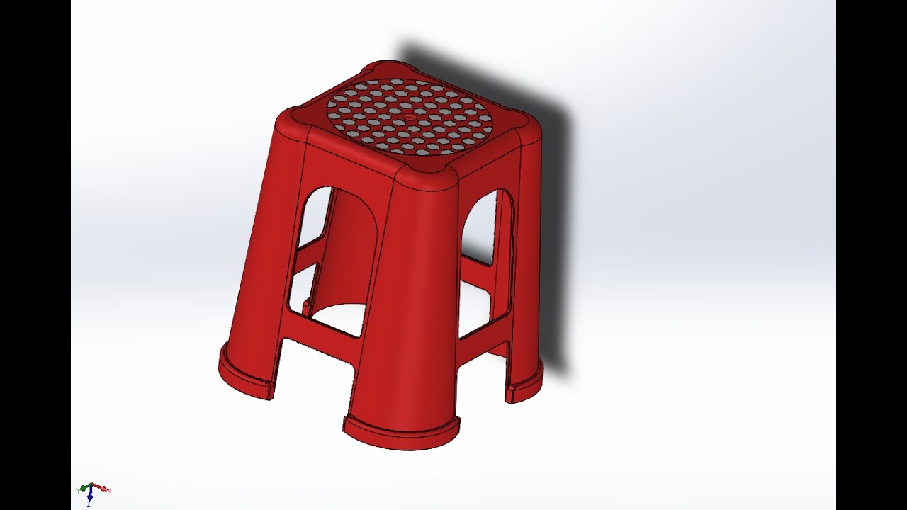Solidworks Plastik Tabure