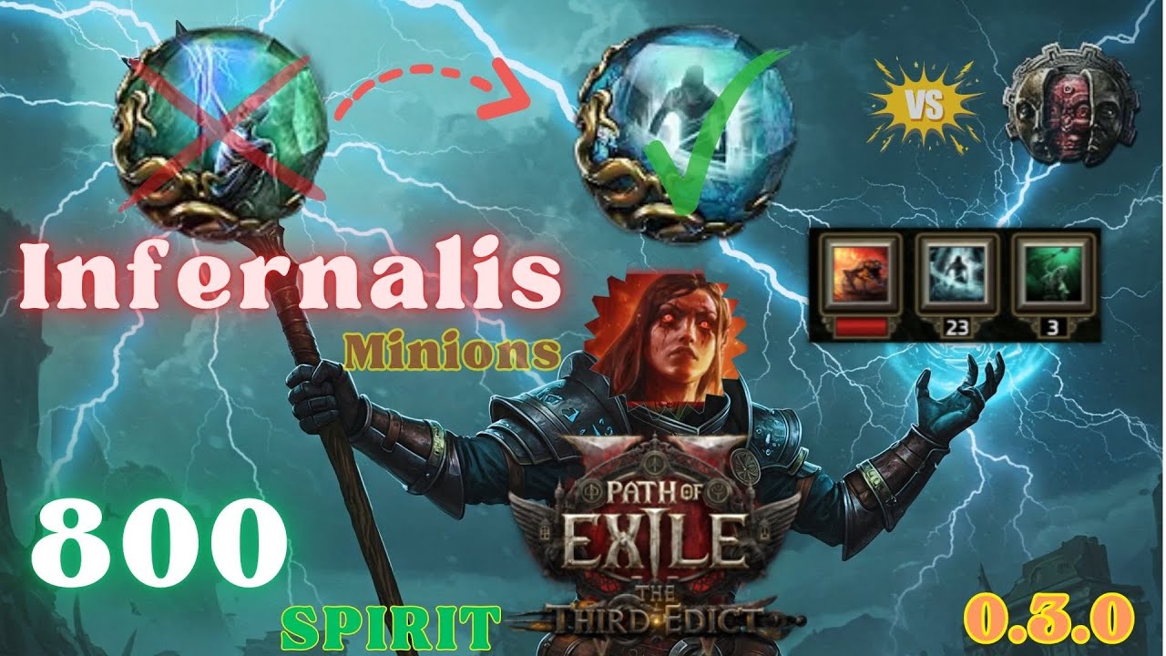 [POE2] Infernalis Minions 800 Spirit lucky 2 DY in 15 min? (patch 0.3.0)