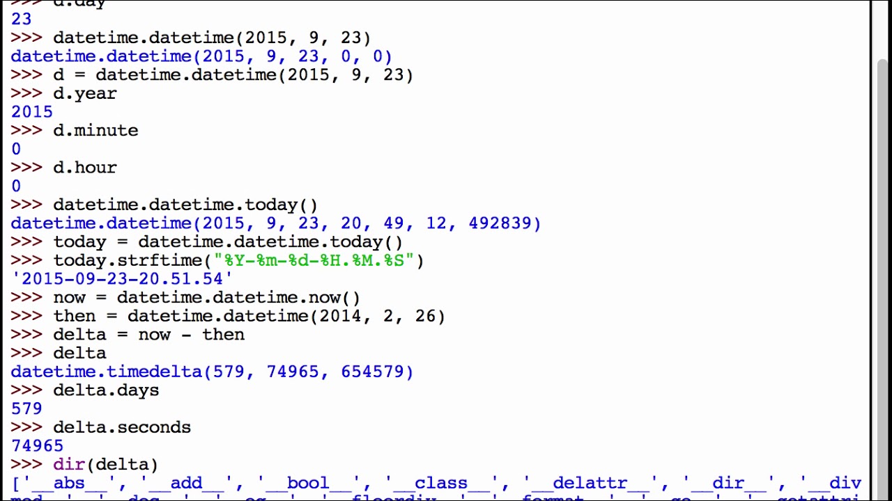 Python 101:  Episode #22 - The datetime / time modules