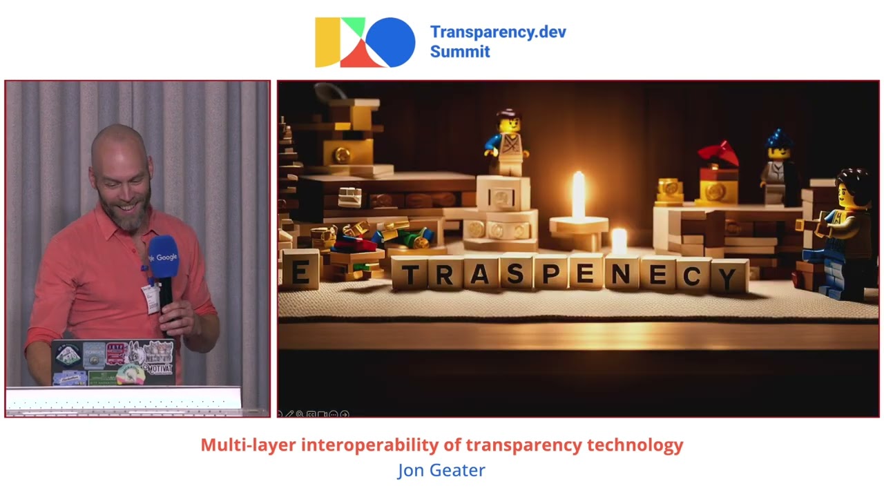 Multi-layer interoperability for transparency technology - Jon Geater