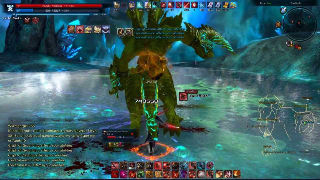 TERA - Warrior DPS ( Using Reaping Slash )