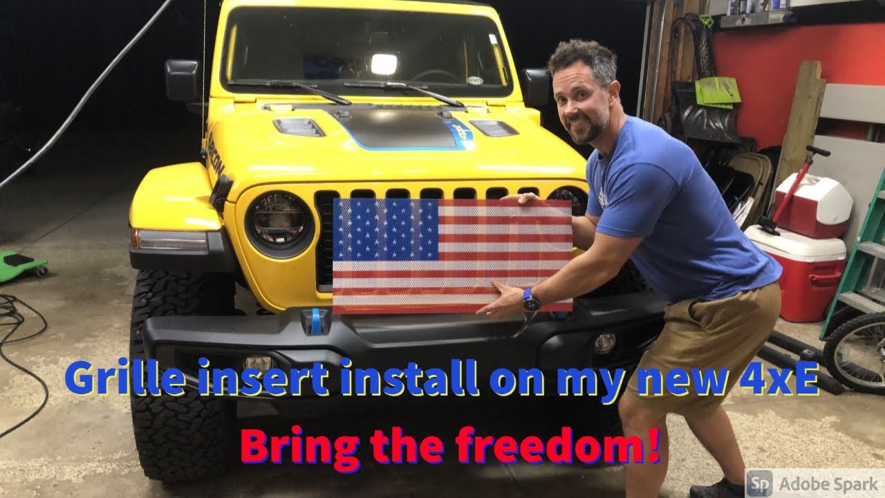 How to: Jeep Wrangler JL Flag Grille Insert- install it in 20 minutes or less!